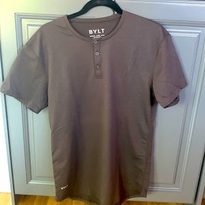 BYLT Drop Cut Henley. Size M